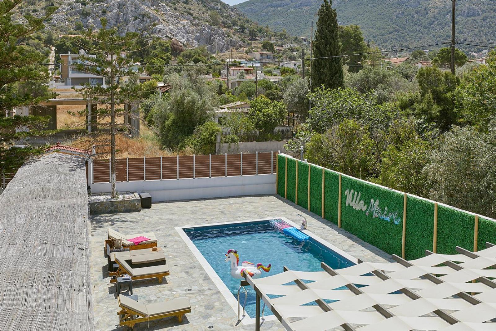 Villa Mairi - 2 Private Pools & Game Room Near Athens Salamís Exterior foto